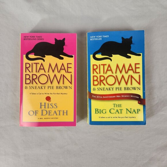LOT 2 Rita Mae Brown and Sneaky Pie Brown Paperback Mystery Series Books 19,20 - Picture 2 of 3